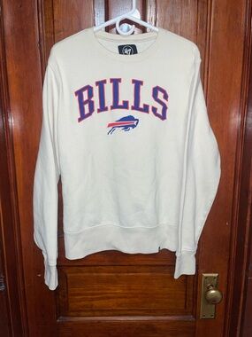 '47 Brand Buffalo Bills Cream Crewneck Sweatshirt | Size Medium 💙❤️